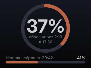 Таймер лимитов Claude